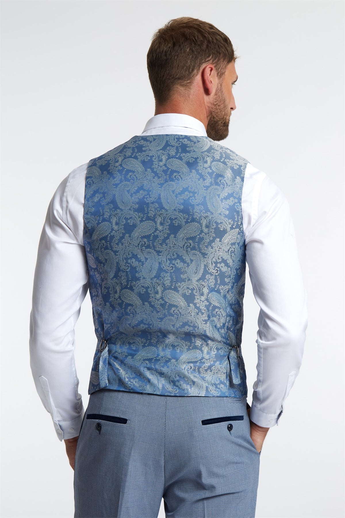 Marc Darcy Bromley Sky Waistcoat