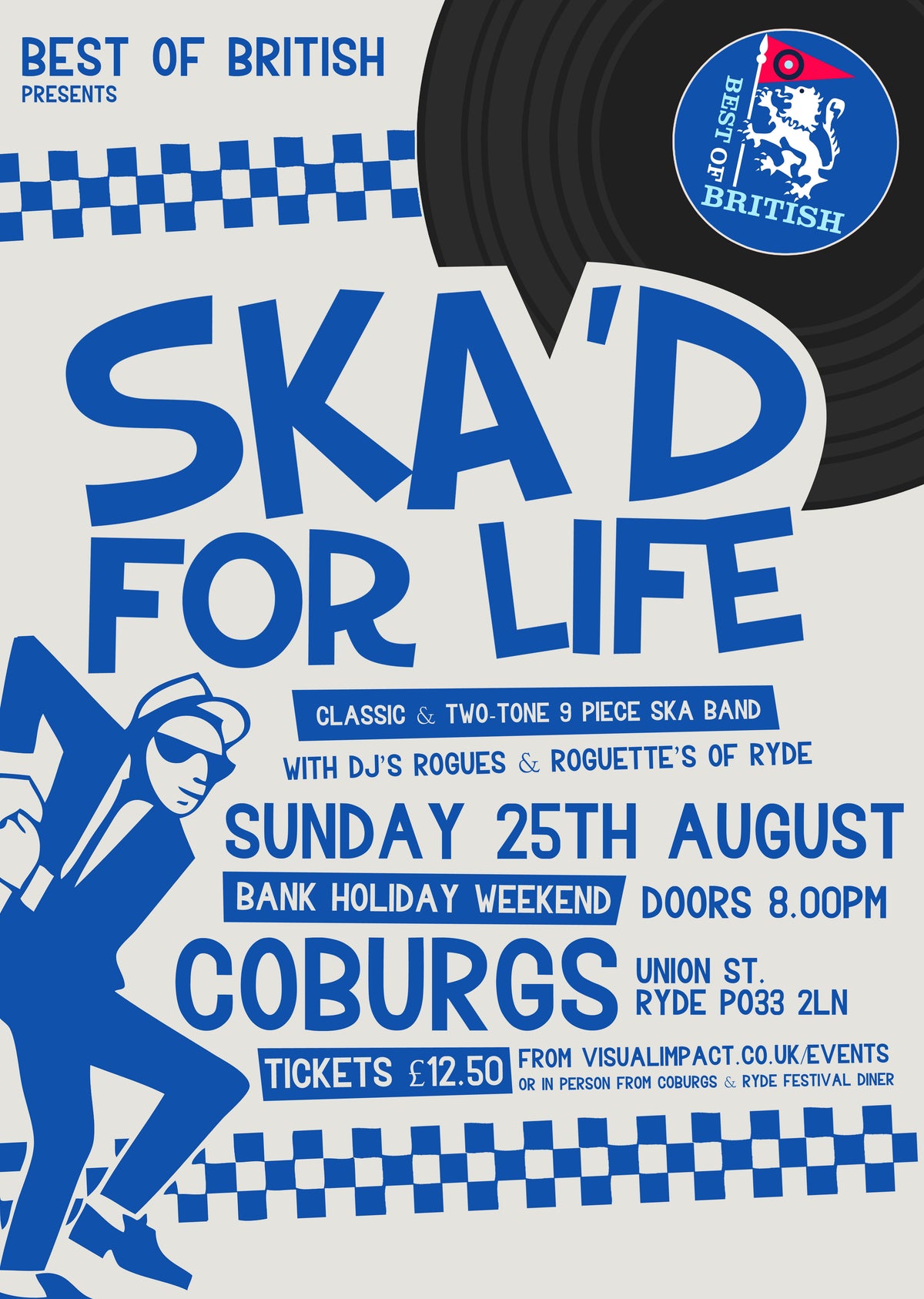 Ska'd for Life @ Coburgs Union St, Ryde - Sunday 25th August - IOW Scooter Rally