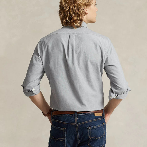 RALPH LAUREN SLIM FIT OXFORD - GREY