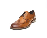 John White Stokes Tan Brogue Shoes