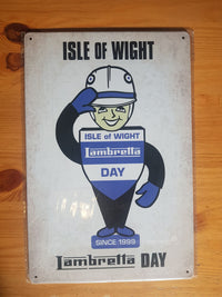 Isle of Wight Lambretta Day Metal Plaque Sign