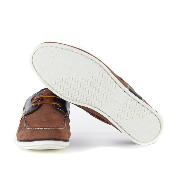 BARBOUR CAPSTAN BOAT SHOES BRANDY