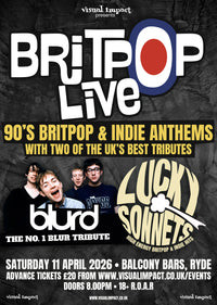 Brit Pop live - Sat 11th April The Balcony Bars, Ryde