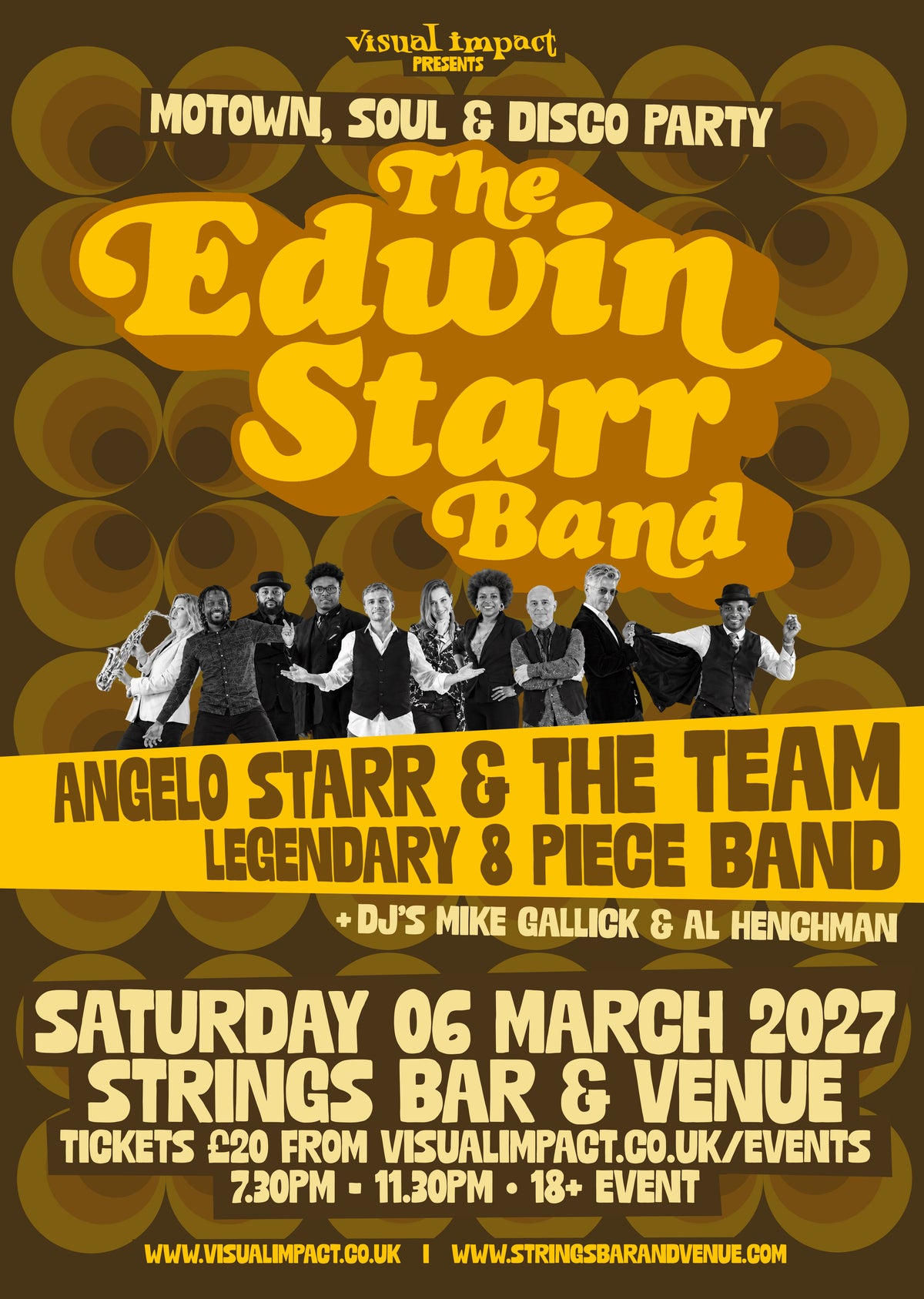Motown, Soul & Disco Party with Angelo Starr & The Team