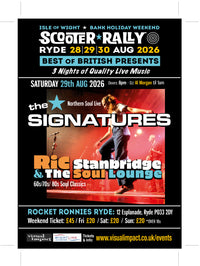Saturday 29th August Bank Holiday IOW Weekend 2026 The Signatures & The Soul lounge