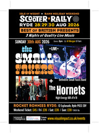 Sunday 30th August Bank Holiday IOW Weekend 2026 - The Small Fakers & The Hornets