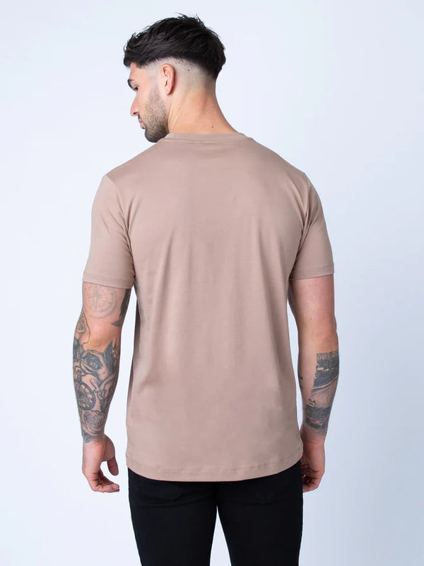 LUKE PIMA TEE - OATMEAL