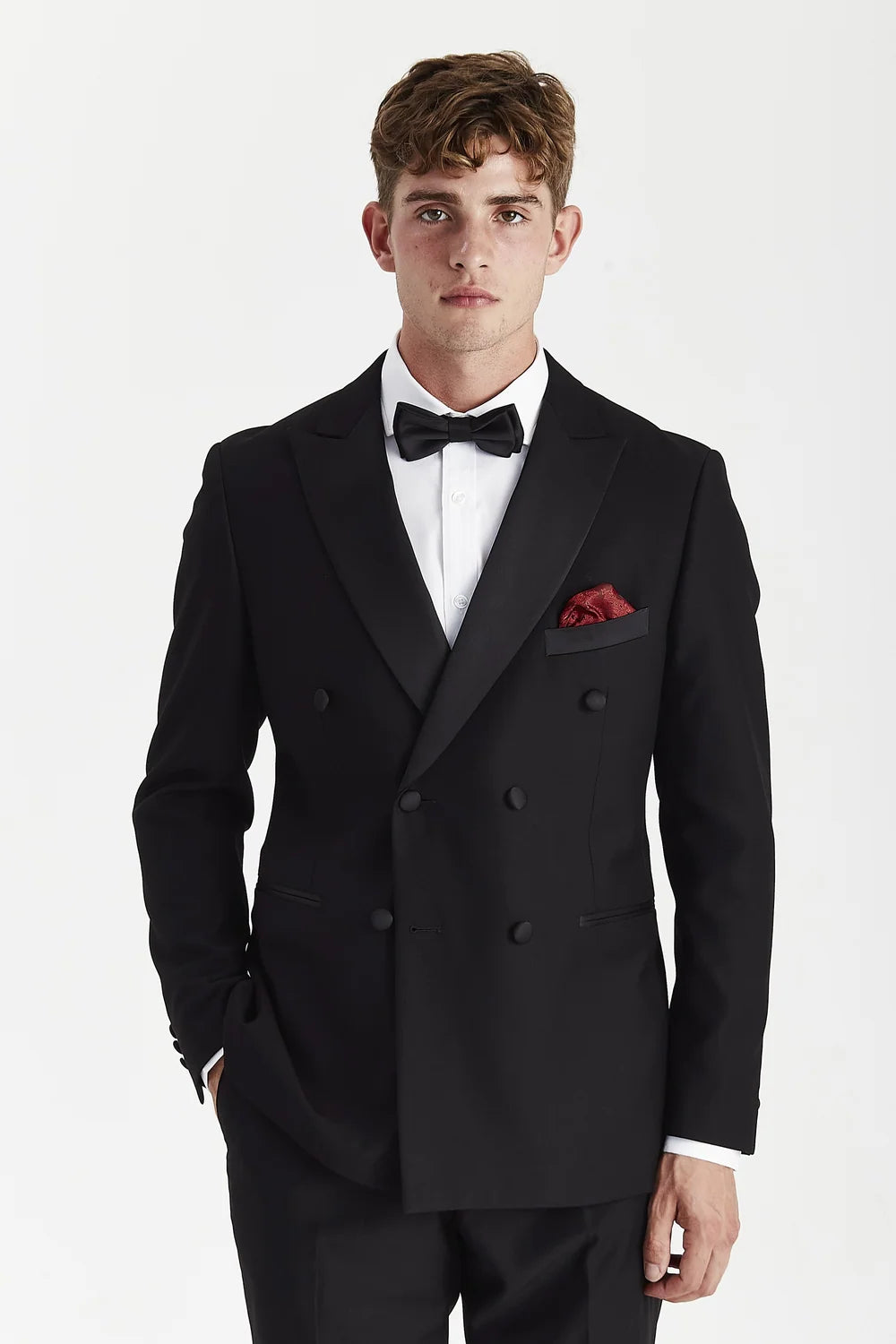 Paul Andrew Harry Double-Breasted Black Blazer
