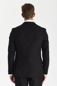 Paul Andrew Harry Double-Breasted Black Blazer