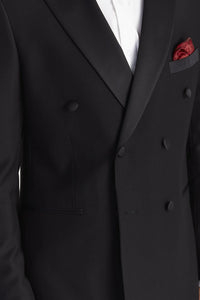 Paul Andrew Harry Double-Breasted Black Blazer