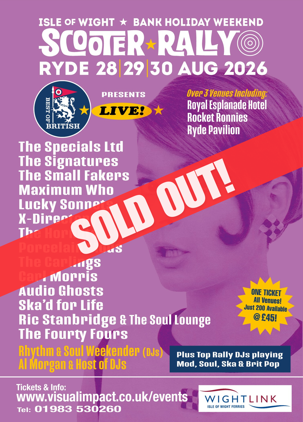 Best of British - August Bank Holiday - Full Weekend Wrist band