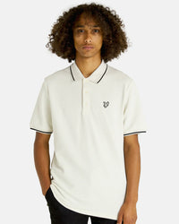 Lyle & Scott Premium Vintage Flatback Pique Tipped Polo Shirt