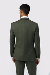 Ted Baker Lear Olive Flannel Suit Jacket