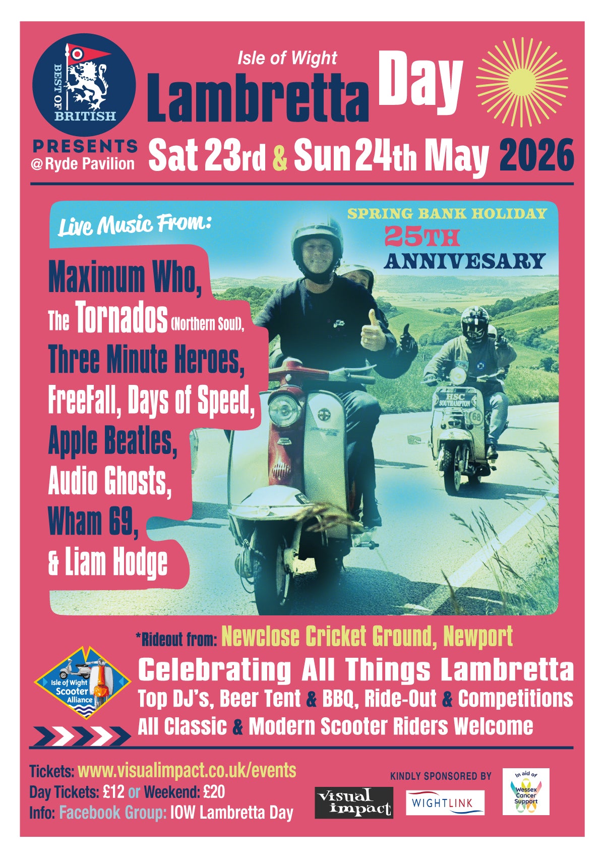 Lambretta Day Saturday Ticket - Anniversary weekender 23rd May 2026