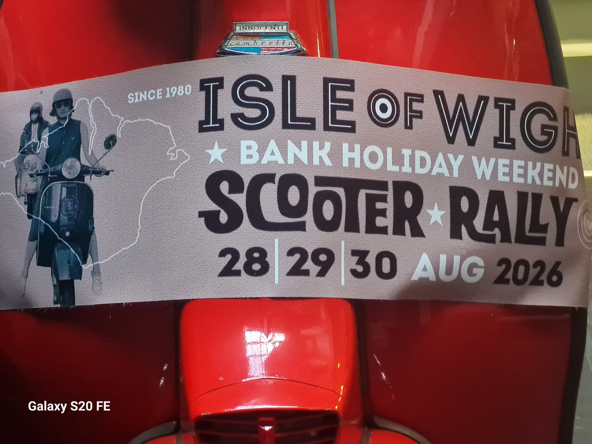 IOW Scooter Rally Bundle 2026 - Patch & Banner inc uk postage