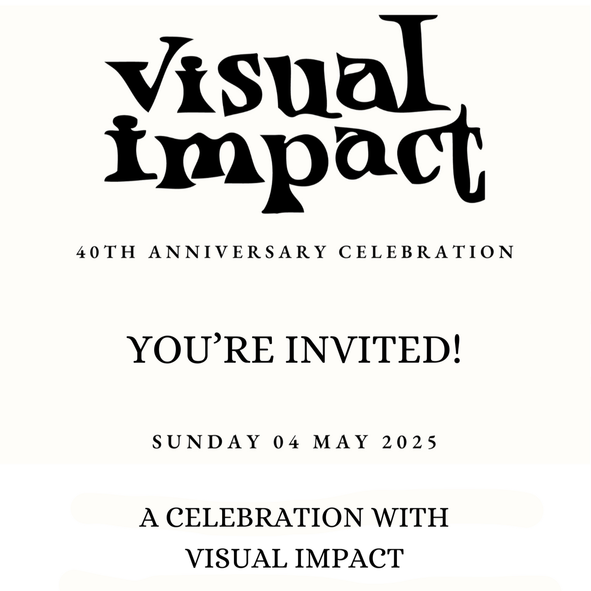 Visual Impact 40th Anniversary party at Strings Sunday May the 4th
