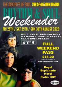 IOW August Bank Holiday 2026 Rhythm & Soul Weekender - Esplanade Hotel