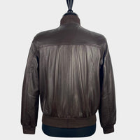 Real Hoxton Choc Brown Leather Bomber