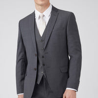 Ted Baker Slim Fit Panama Charcoal Suit Jacket