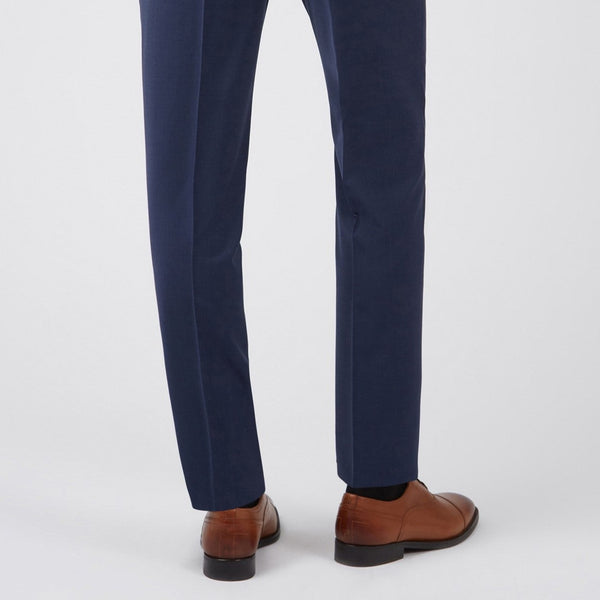 Ted Baker Slim Fit Blue Panama Suit Trouser