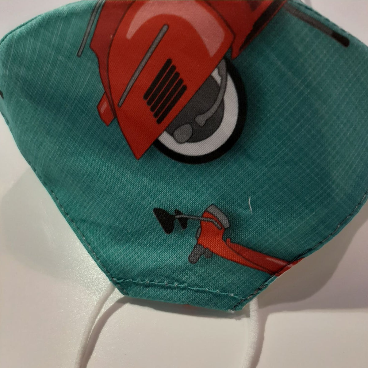 Premium Reusable Bold Scooter Print Double-Layer Face Mask with Built in Filter