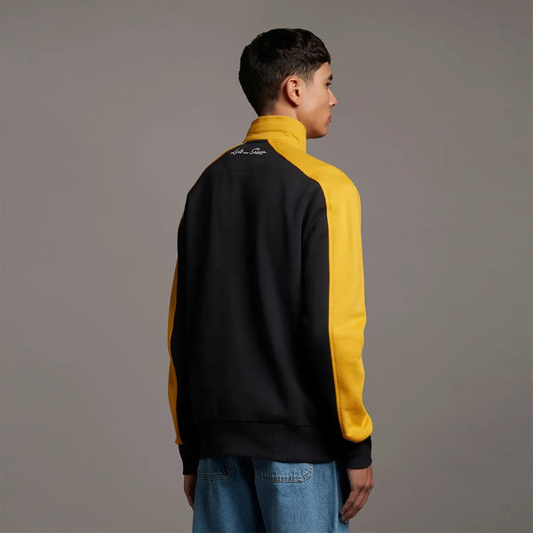 Lyle & Scott Archive Cut and Sew Tracktop - True Black