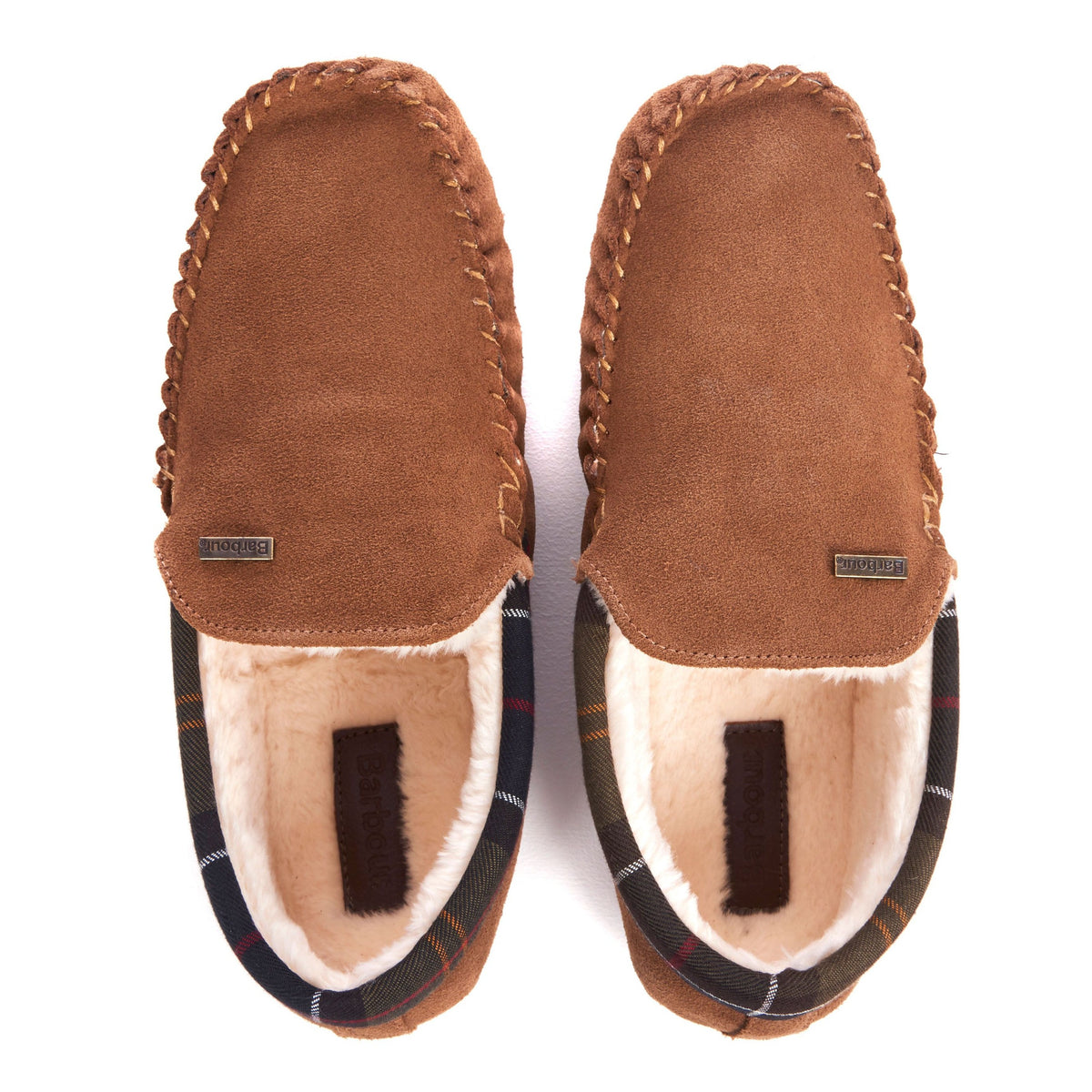 BARBOUR MONTY SLIPPERS CAMEL SUEDE