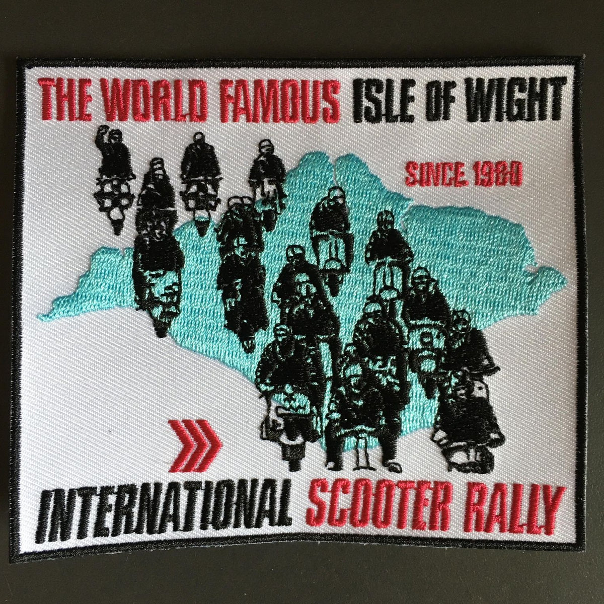 Isle of Wight International Scooter Rally Embroidered Patch