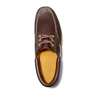TIMBERLAND® AUTHENTIC 3-EYE BOAT SHOE FOR MEN IN BROWN