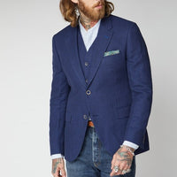 Gibson Hallfield Blue Textured Jacket