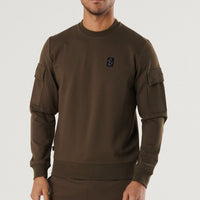 LUKE HUNTER SWEAT - MILITARY GREEN