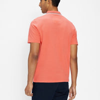 TWITWOO Stripe collar polo shirt - Coral
