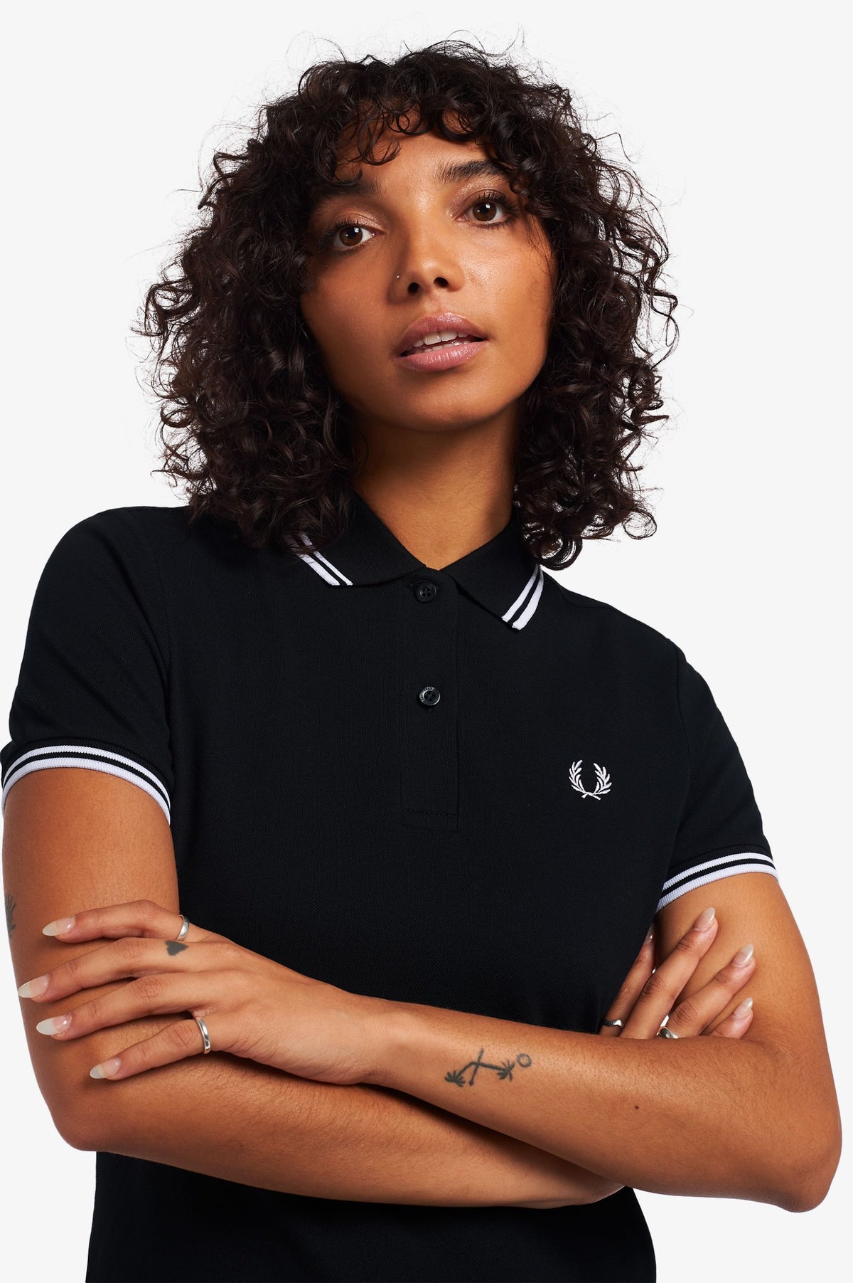 Twin Tipped Fred Perry Shirt Dress - Black