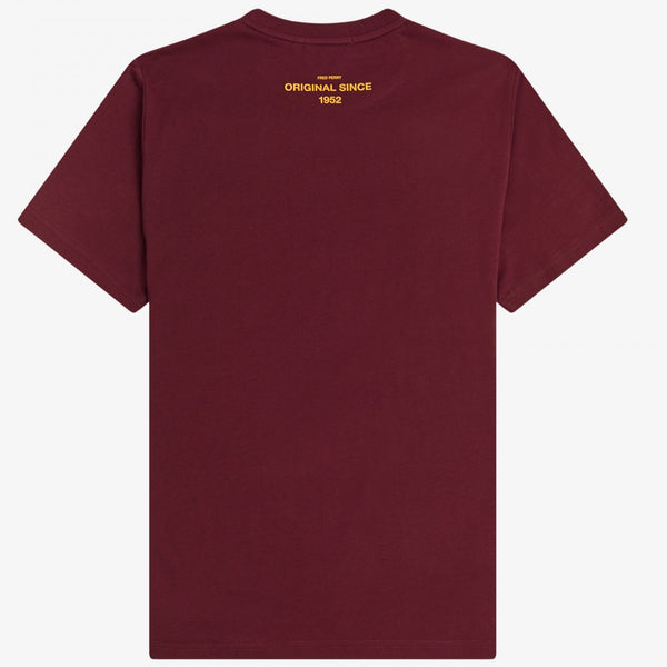 Fred Perry Printed T-Shirt M2667 Aubergine