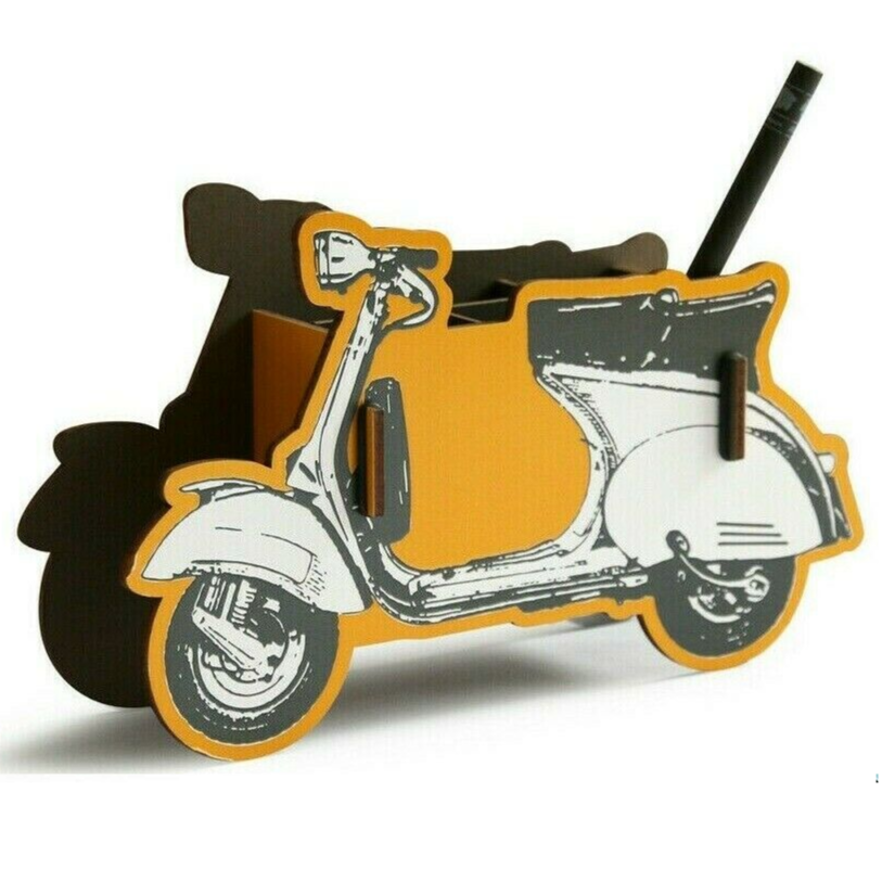 Werkhaus Recycled Wood Pen Holder - Scooter