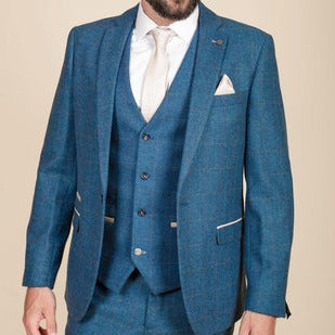 Marc Darcy Dion Tweed Check Blazer