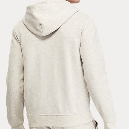 Ralph Lauren Double-knitted Full-Zip Hoodie Grey