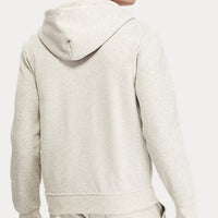 Ralph Lauren Double-knitted Full-Zip Hoodie Grey