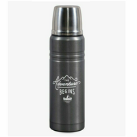 Gentlemen's Hardware Stainless Steel Thermos Flask - Charcoal