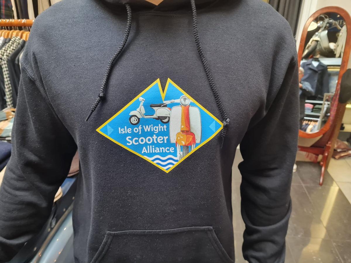 The Official Isle of Wight Scooter Alliance Hoodie - Black