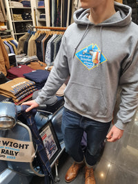 The Official Isle of Wight Scooter Alliance Hoodie - Grey