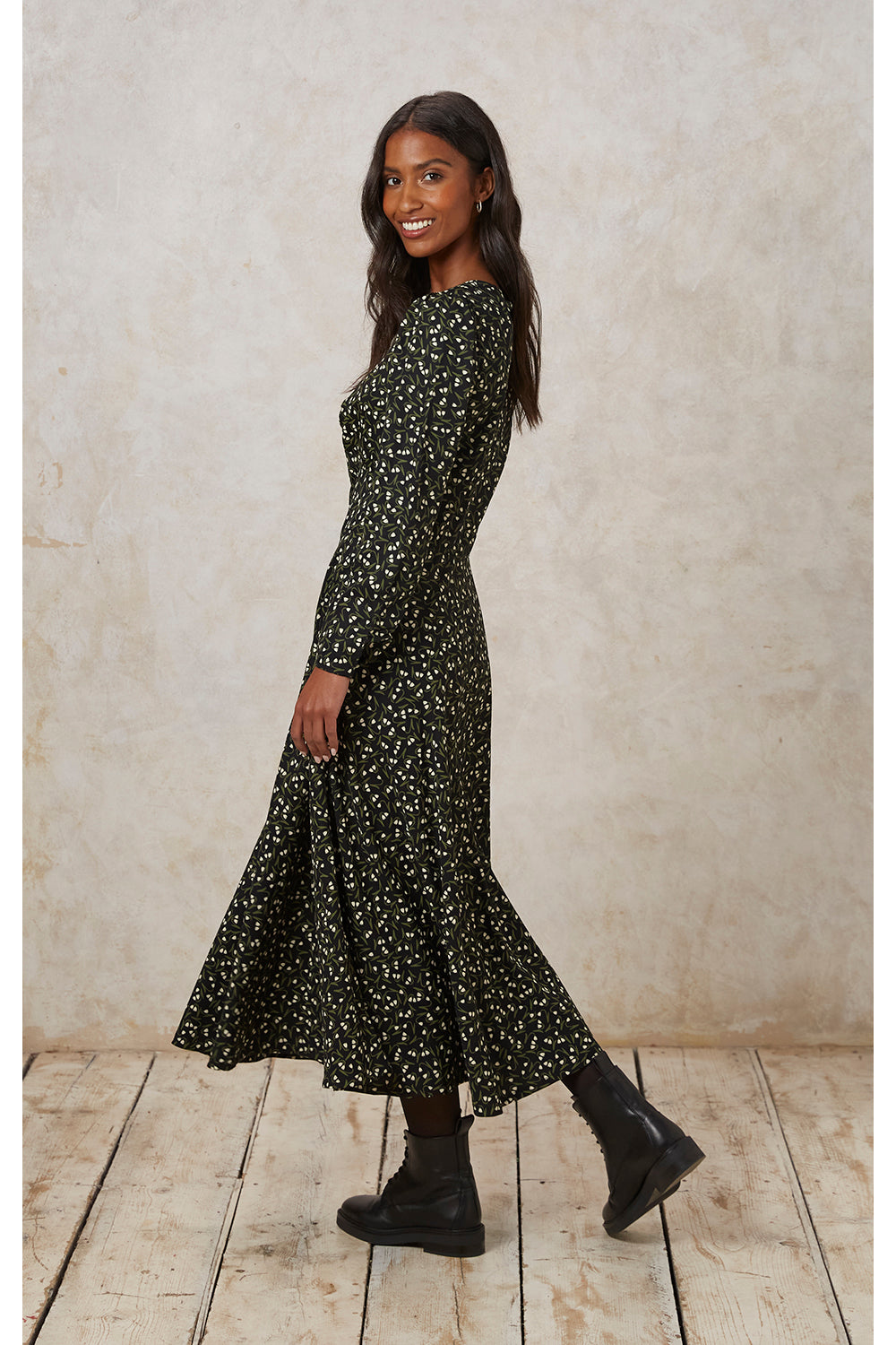 PEOPLE TREE - Leni Snowdrop Midi Dress