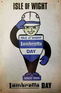 Isle of Wight Lambretta Day Metal Plaque Sign