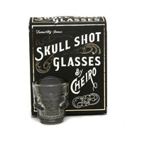 Temerity Jones Set of 4 Skull Shot Glasses