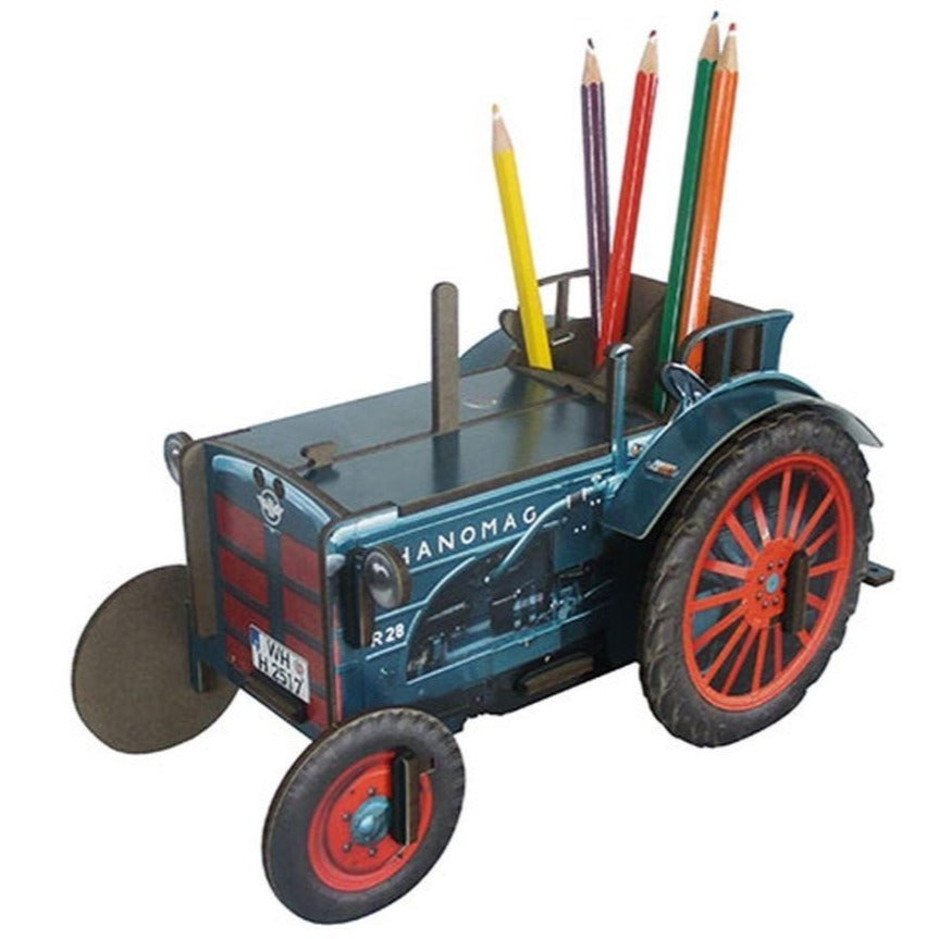 Werkhaus Recycled Wood Pen Box - Tractor
